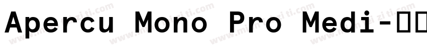 Apercu Mono Pro Medi字体转换